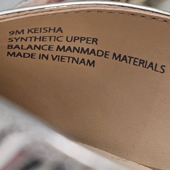 Dolce Vita Keisha Pump Womens 9 Metallic Gold Ankle Strap Pointed Toe Heels - Picture 14 of 15